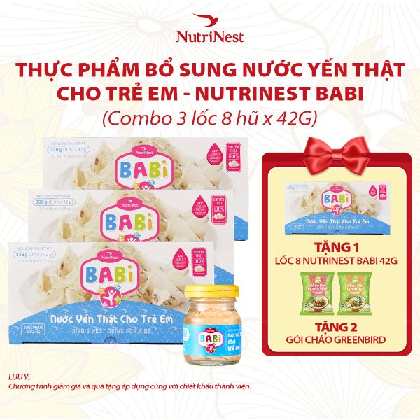  Combo 3 Lốc 8 NutriNest babi 42g 