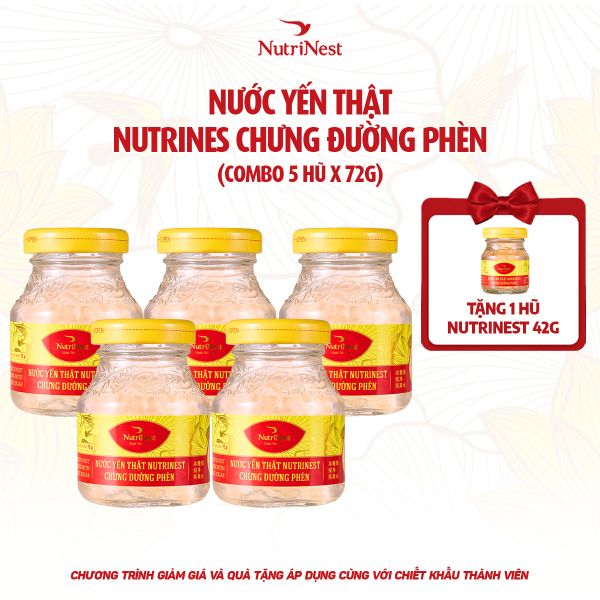  Combo 5 NutriNest 72g - Hũ đơn 