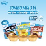  Combo 3 bát chè Zummy mè đen - gạo bắp - đậu đỏ 