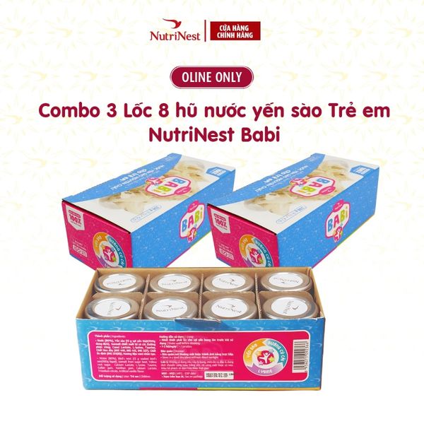  Combo 3 Lốc 8 NutriNest babi 42g 