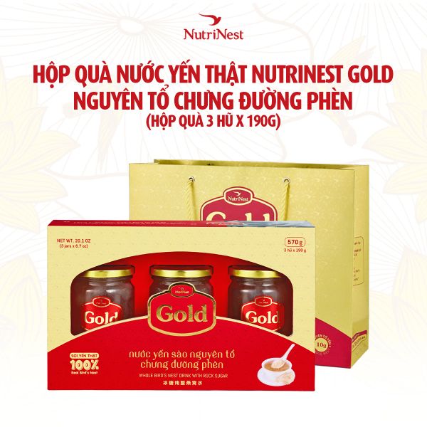  Gold 190g - Hộp quà 3 hũ 