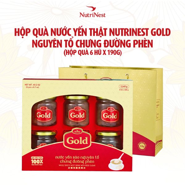 Gold 190g - Hộp quà 6 hũ 