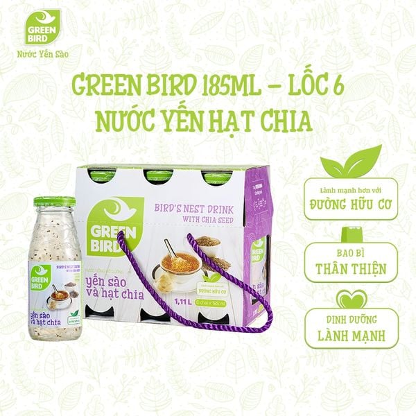  Green Bird Hạt Chia 185ml - L6 