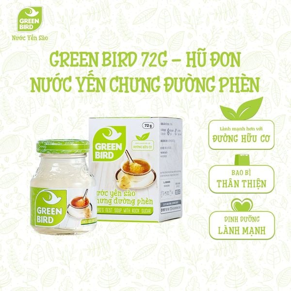  Green Bird 72g - Hũ đơn 
