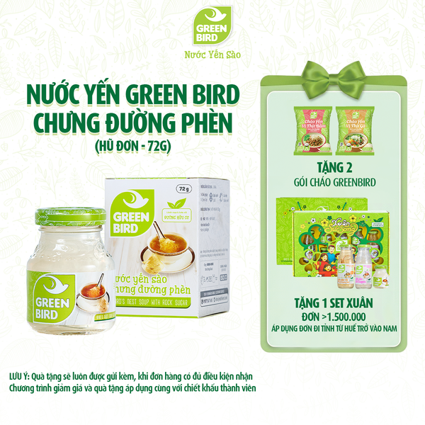 Green Bird 72g - Hũ đơn 