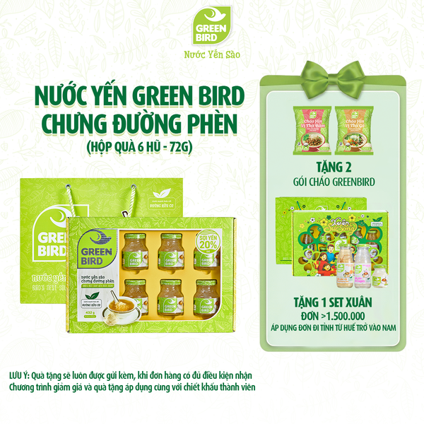  Green Bird 72g - Hộp quà 6 