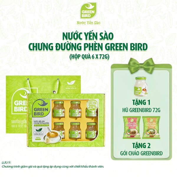  Green Bird 72g - Hộp quà 6 