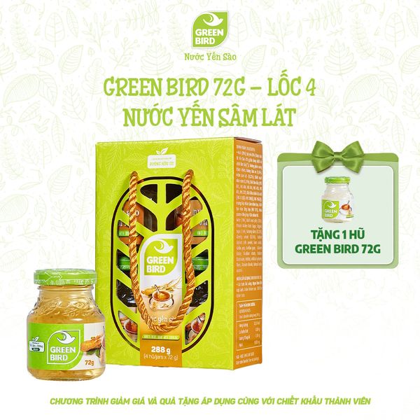 Green Bird Sâm lát 72g - Lốc 4 