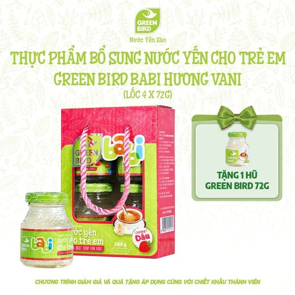  Green Bird Babi dâu 72g - Lốc 4 
