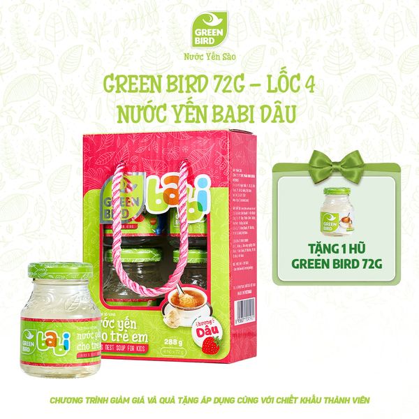  Green Bird Babi dâu 72g - Lốc 4 