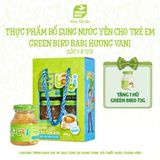  Nước Yến Sào trẻ em Green Bird babi hương Vani 72g - lốc 4 (Green Bird Babi vani 72g - Lốc 4) 