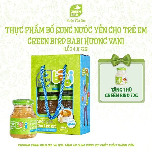  Green Bird Babi vani 72g - Lốc 4 