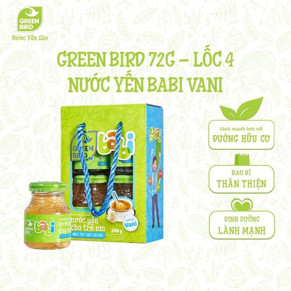  Green Bird Babi vani 72g - Lốc 4 