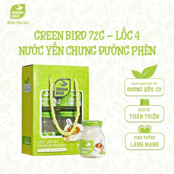  Green Bird 72g - Lốc 4 