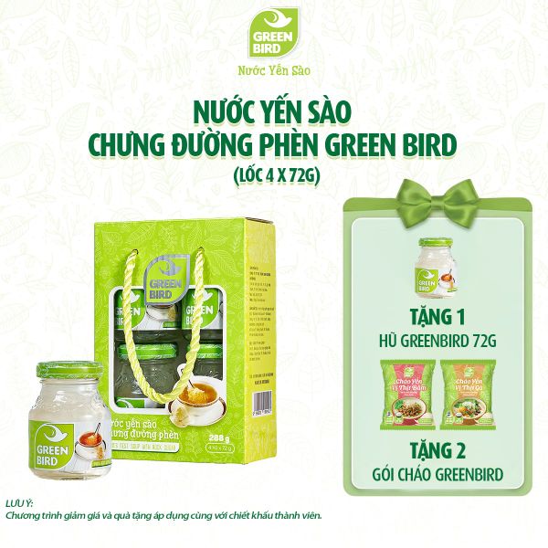  Green Bird 72g - Lốc 4 