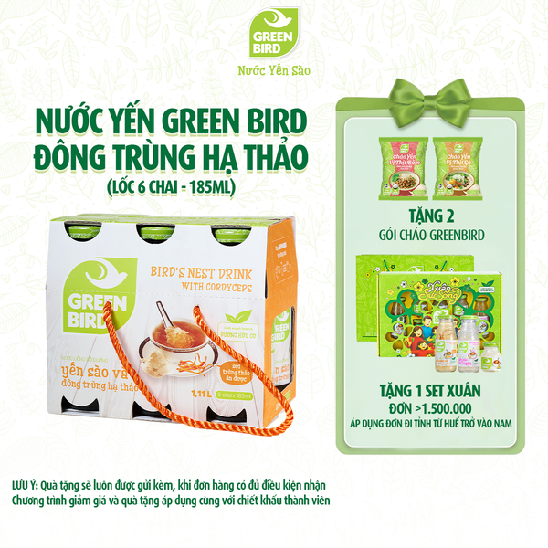 Green Bird Đông trùng 185ml - L6 