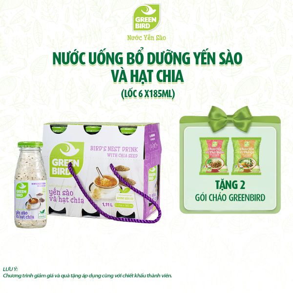  Green Bird Hạt Chia 185ml - L6 