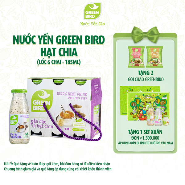  Green Bird Hạt Chia 185ml - L6 