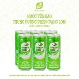  Nước yến sào Green Bird đường phèn lon 240ml - lốc 6 (Green Bird lon đường phèn 240ml) 