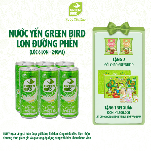 Green Bird lon đường phèn 240ml 