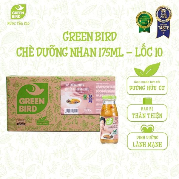  Green Bird Chè dưỡng nhan 175ml - Lốc 10 