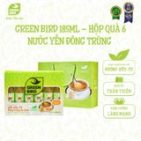  Green Bird Đông trùng 185ml - Hộp quà 6 
