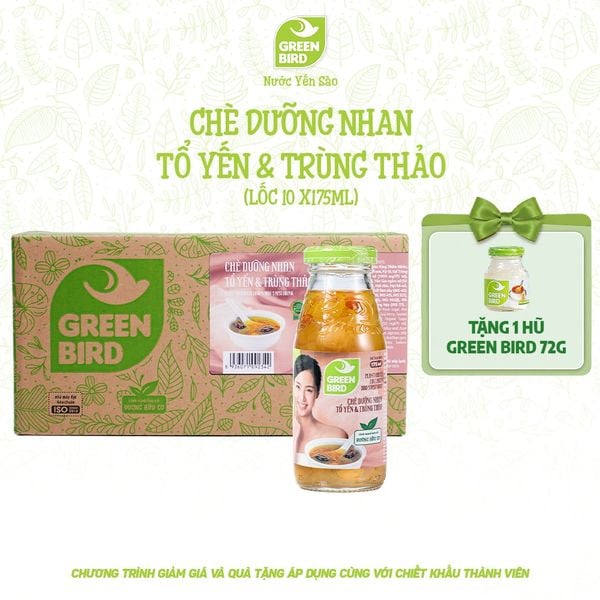  Green Bird Chè dưỡng nhan 175ml - Lốc 10 