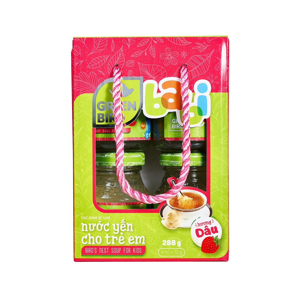 Green Bird Babi dâu 72g - Lốc 4