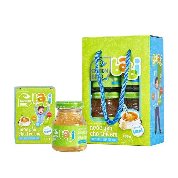  儿童燕窝水营养补充食品 · 香草味 – GREEN BIRD BABI - (4罐*72克) 