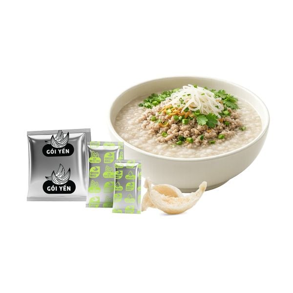  Cháo yến Green Bird vị thịt bằm  - Gói 55g 