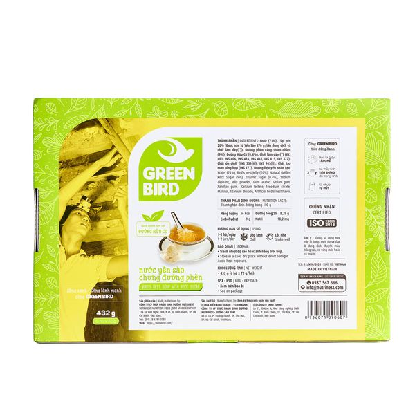  Green Bird 72g - Hộp quà 6 
