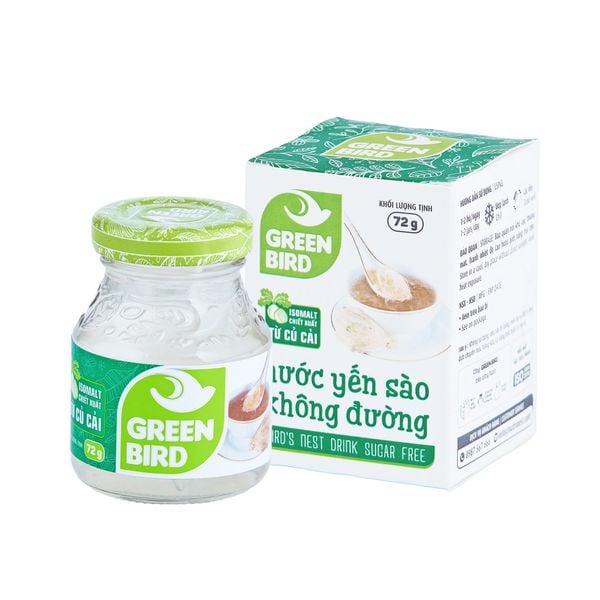  Green Bird không đường 72g - Hộp quà 6 