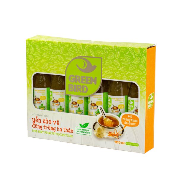 绿鸟礼盒 -虫草营养燕窝水185ml-(6瓶*185ml) 