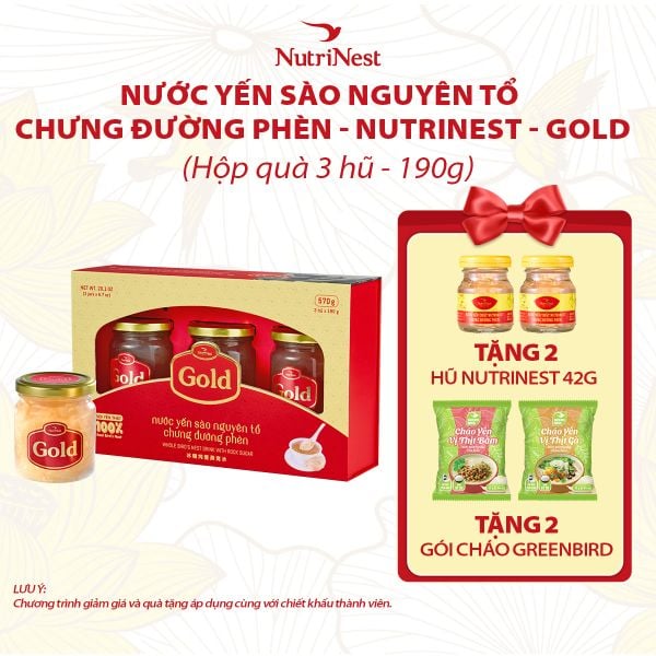  Gold 190g - Hộp quà 3 hũ 