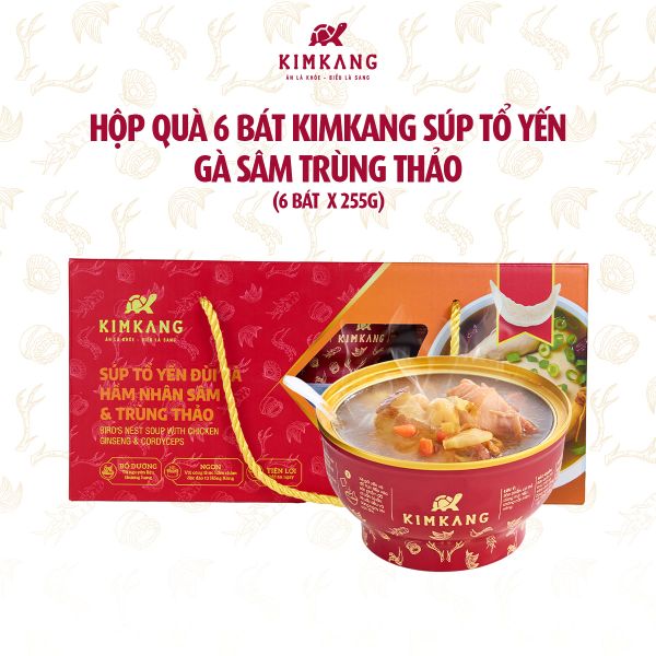  KimKang - Súp tổ yến gà sâm trùng thảo 255g 