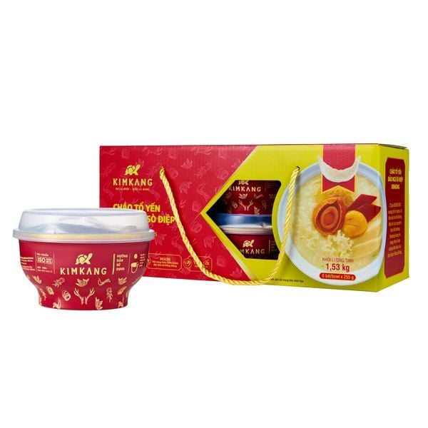  KimKang - Cháo tổ yến bào ngư sò điệp 255g 