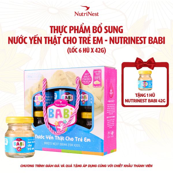 NutriNest Babi 42g - Lốc 6 