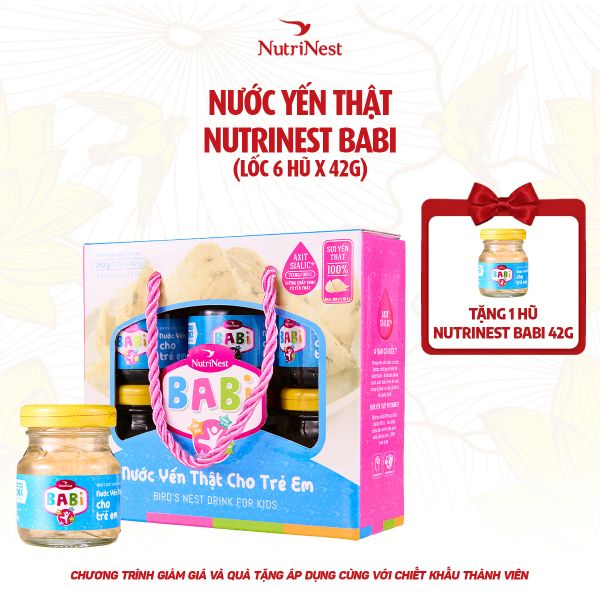  NutriNest Babi 42g - Lốc 6 