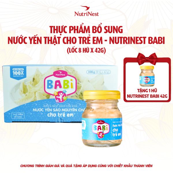  NutriNest Babi 42g - Lốc 8 