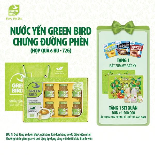  Green Bird 72g - Hộp quà 6 