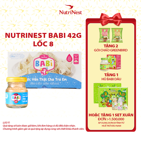  NutriNest Babi 42g - Lốc 8 
