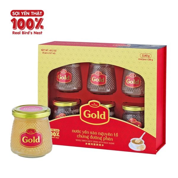  Gold 190g - Hộp quà 6 hũ 
