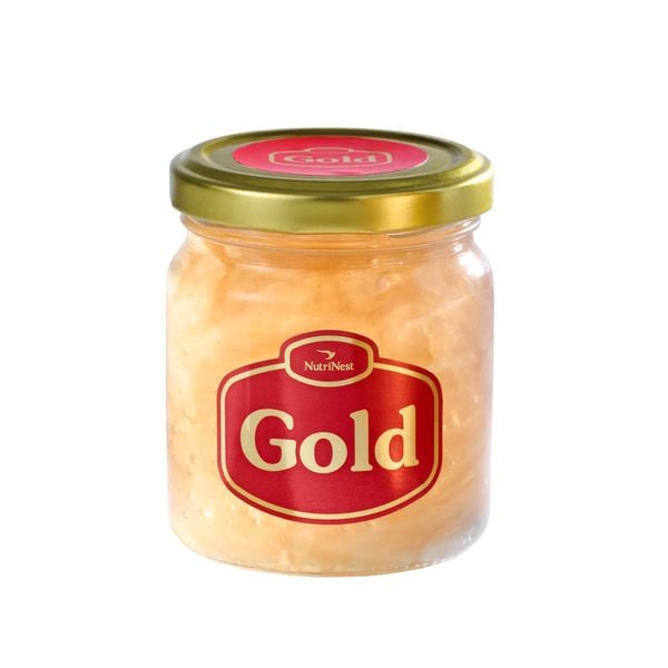  Nước yến sào NutriNest Gold nguyên tổ chưng đường phèn 190g - hũ đơn (Gold 190g - Hũ đơn) 