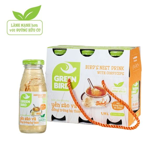  Nourishing Drink - Bird's nest drink with cordyceps - Pack 6 bottles x 185ml 