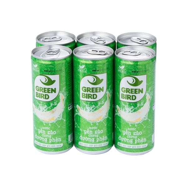  Bird's Nest Drink with Rock Sugar - Pack 6 Cans x 240ml 
