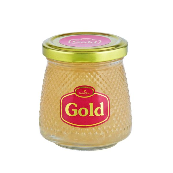  NUTRINEST - GOLD - WHOLE BIRD'S NEST WITH ROCK SUGAR - Jar 190g 