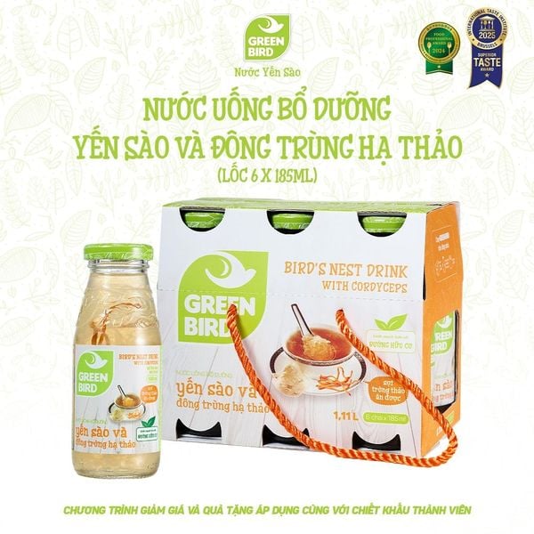  Green Bird Đông trùng 185ml - L6 