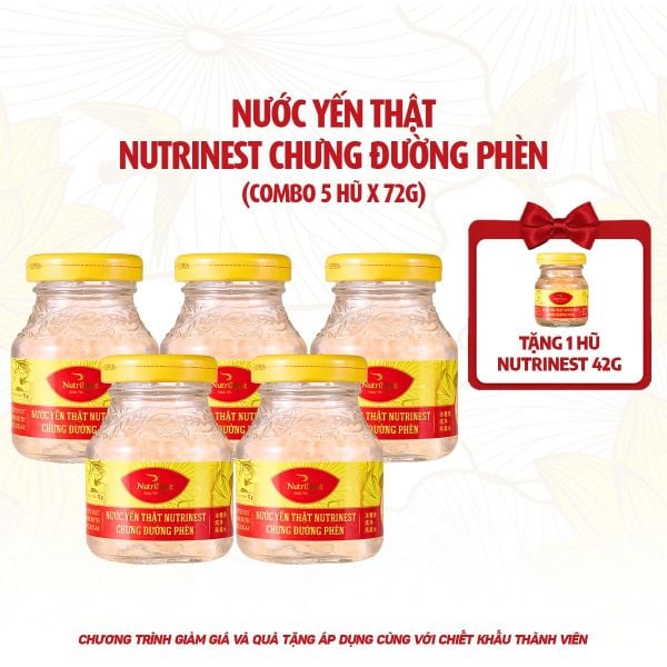  Combo 5 NutriNest 72g - Hũ đơn 
