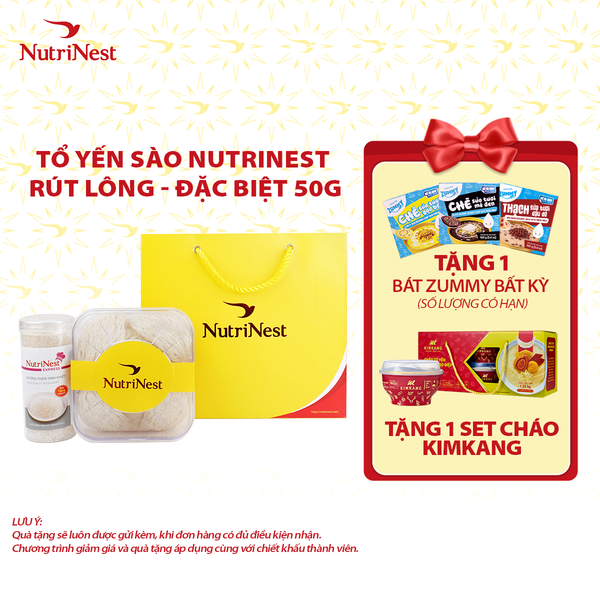  Combo Tổ Yến Sào NutriNest rút lông - Đặc biệt 50g - Không hộp 
