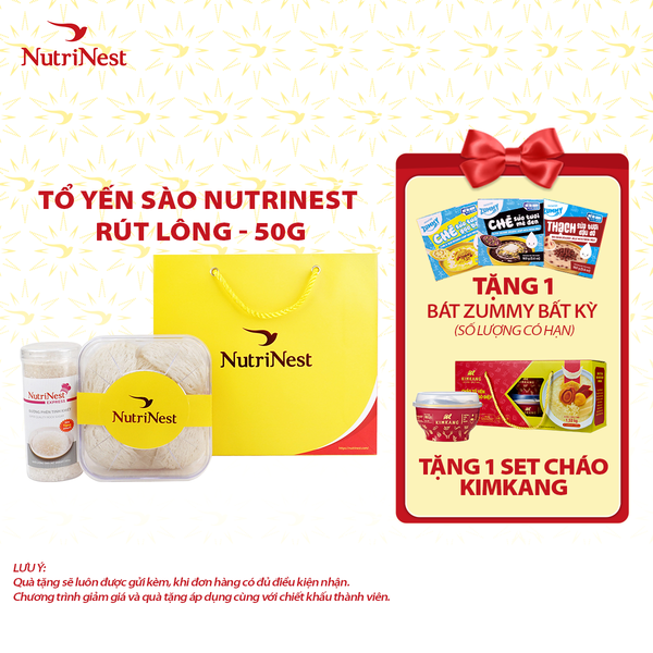  Combo Tổ Yến Sào NutriNest rút lông - 50g - không hộp 
